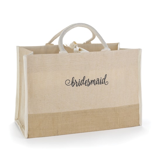 Hortense B. Hewitt Co. Bridesmaid Natural Jute Tote Bag